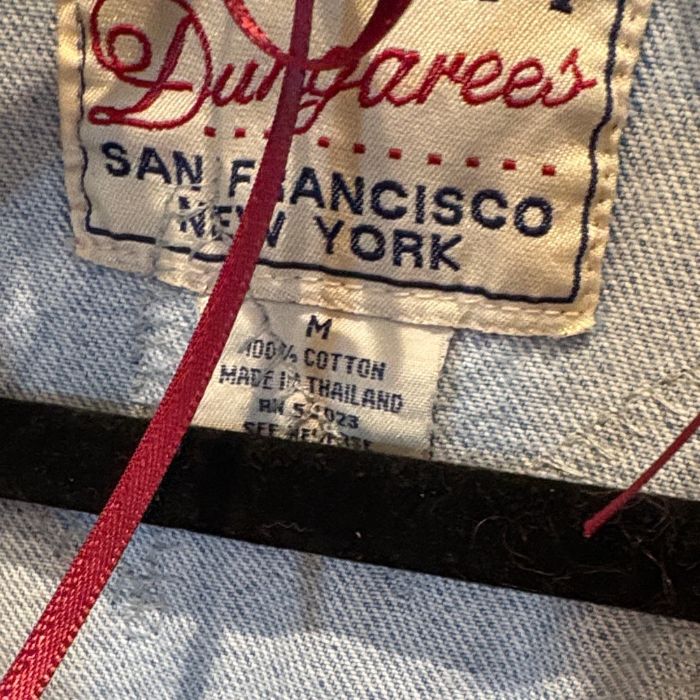 Handmade Patchwork Denim Jacket with Vintage Jean… - image 3